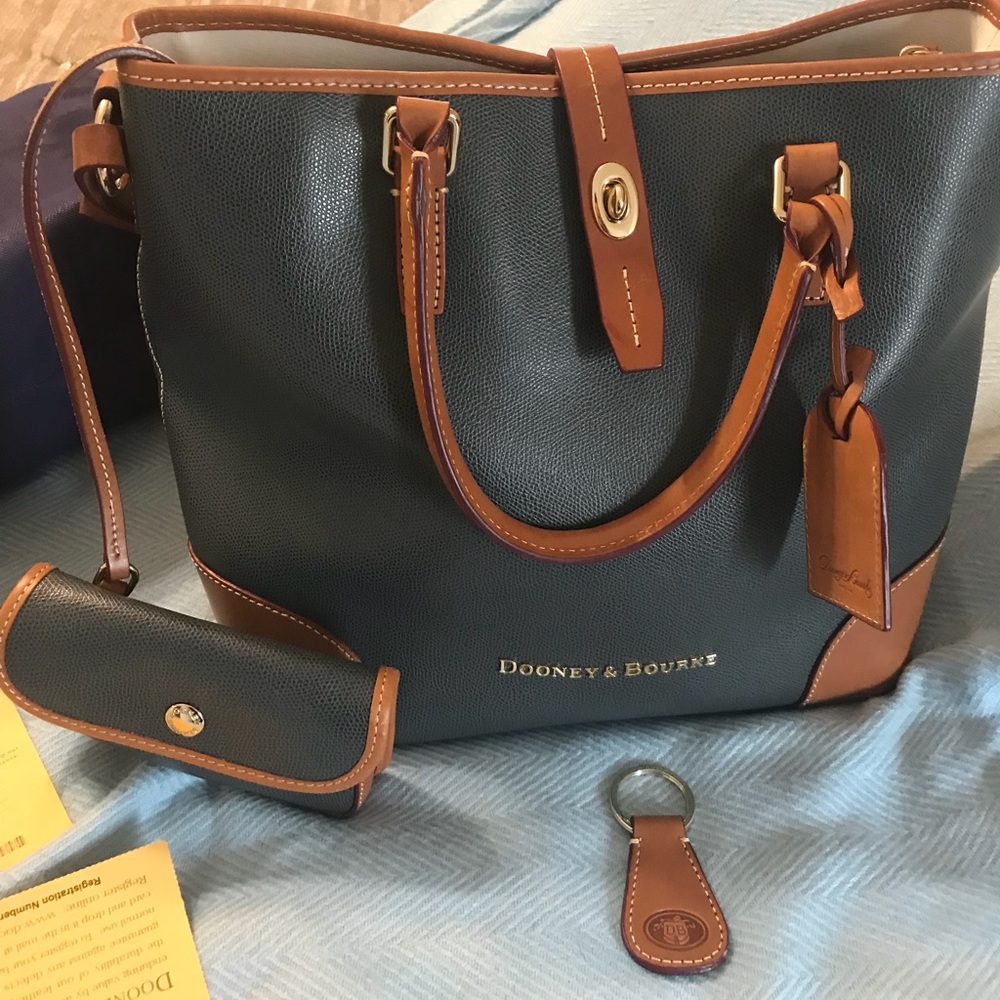 Dooney & Bourke Embossed Pebble Leather Shelby